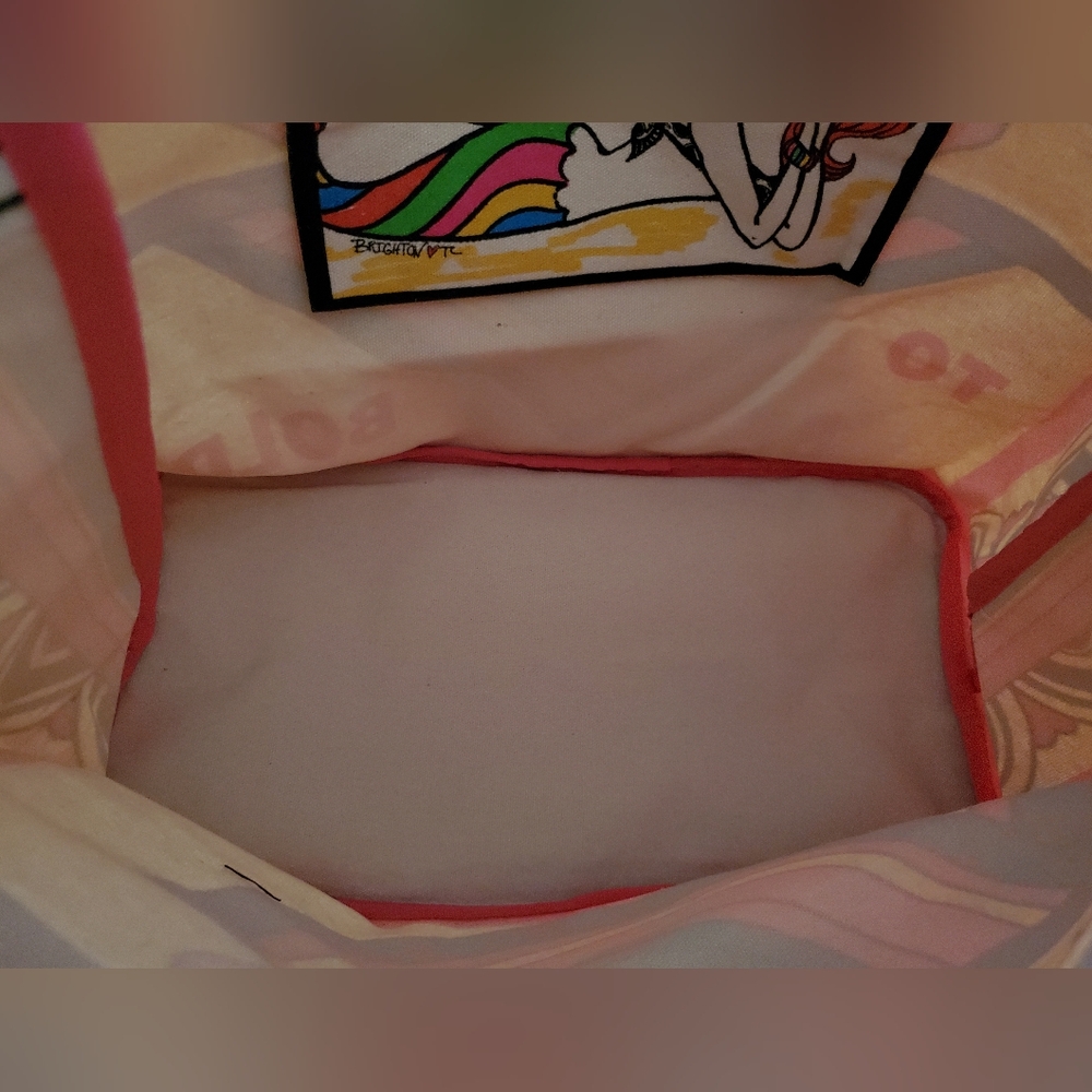 NWT Brighton Rainbow Bright Canvas Tote - Picture 7 of 9